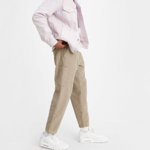 Levis Mens Corduroy Drawstring Taper Pants